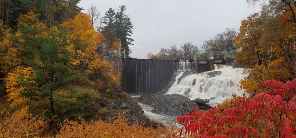 Tourist Destination - Bradford Dam in Fall, Bradford Vermont