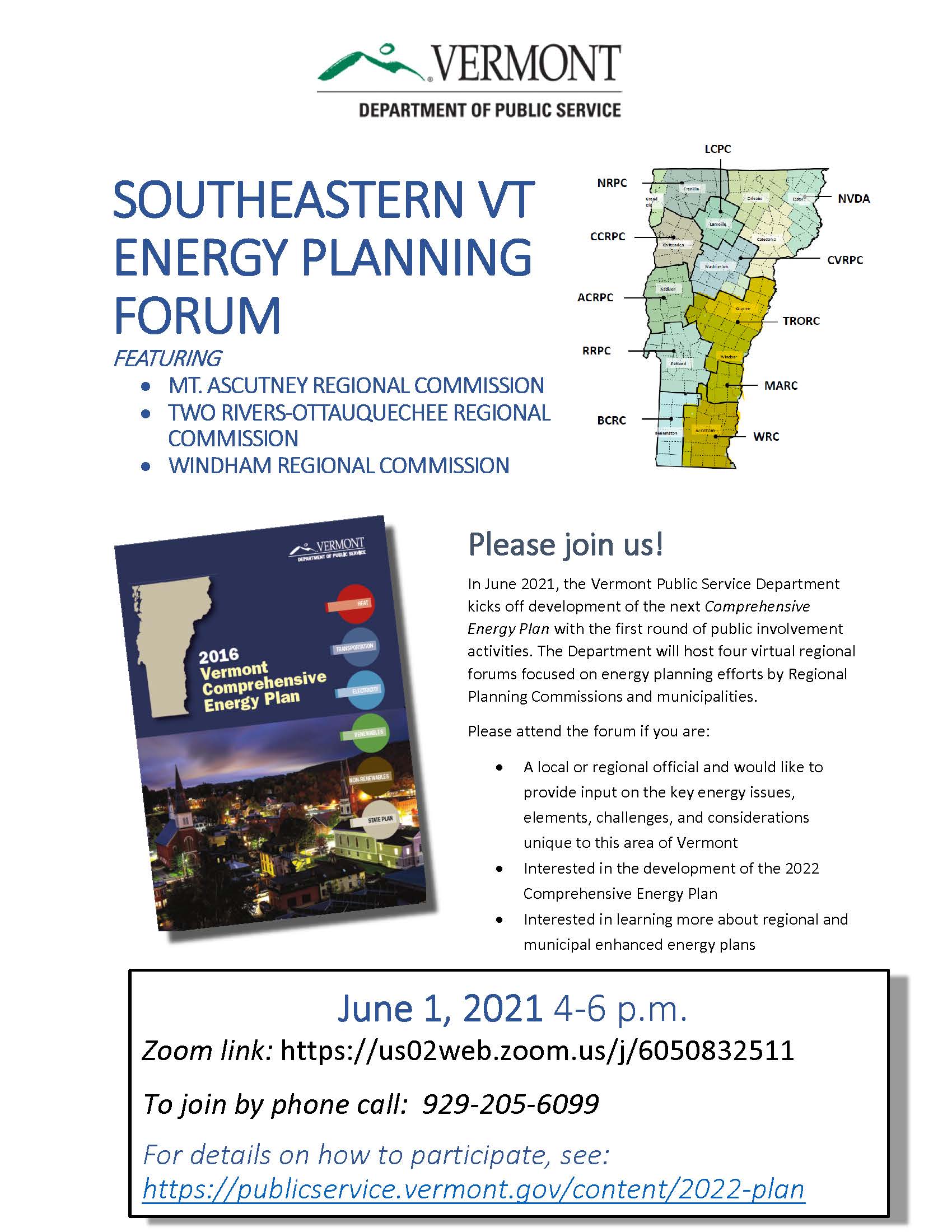 Southeastern VT Energy Planning Forum